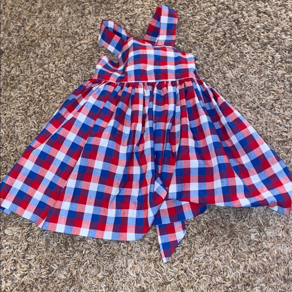 Kelly's Kids Red and Blue Checkered Dress